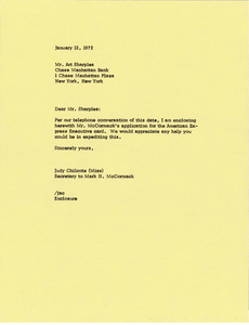 Letter from Mark H. McCormack to Art Sharples
