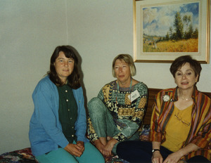 Chude Pamela Allen, Marjorie Merrill, and Aviva Futorian at Mississippi Homecoming Reunion