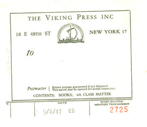Viking Press receipt