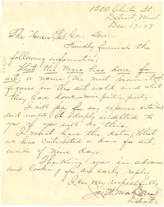Letter from James W. MacNeal to The Crisis