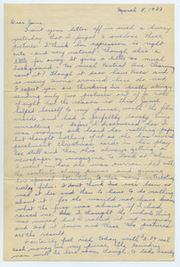Letter from Katherine Irey to June Kessel