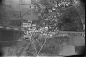 Aerial views of route N4 between My Tho and Cai Lay with villages.