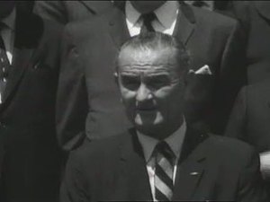 Vice President Johnson Returns After Asian Trip