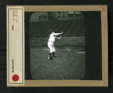 Leslie Mann Baseball Lantern Slide, No. 272