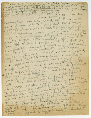 Letter from James H. McCurdy to Laurence L. Doggett (July 19, 1917)
