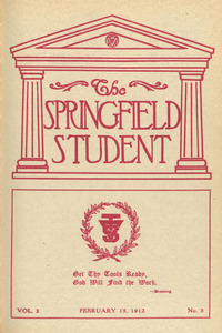 The Springfield Student (vol. 2, no. 5), February 15, 1912
