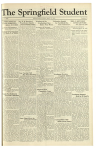 The Springfield Student (vol. 19, no. 27) May 17, 1929