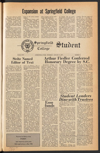 The Springfield Student (vol. 58, no. 11) Jan. 14, 1971