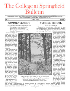 The Bulletin (vol. 5, no. 6), April 1932