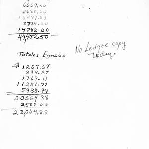 Income and expense calculations through July 13, 1993