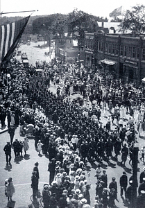 Company A leaving for Fort Devens, August 26, 1917