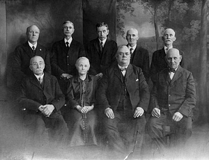 Nine 50 year employees of the Heywood-Wakefield Co. in 1928