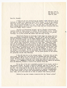 Letter from Suzanne LaFollette to Francis Russell, June 24, 1959