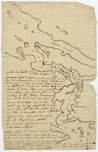 Manuscript Map, French intelligence map of New York harbor with soundings of East River, Hell Gate, and the western end of Long Island sound