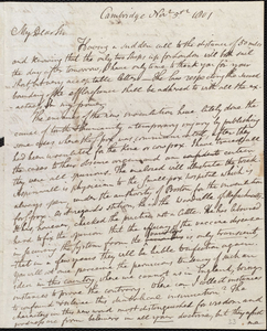 Letter from Benjamin Waterhouse to Edward Jenner