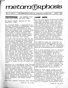Metamorphosis Vol. 3, No. 2 (April 1984)
