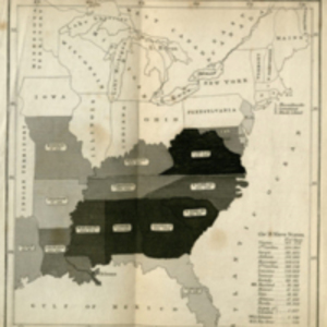 "Map of the Slavery of the United States."