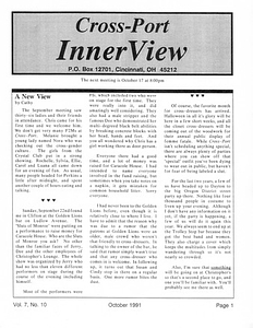 Cross-Port InnerView, Vol. 7 No. 10 (October, 1991)