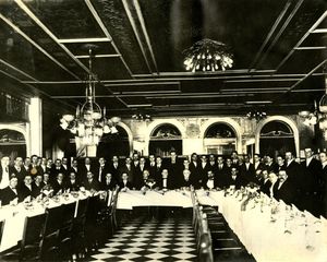 Suffolk University Law School's third annual law school banquet, 1909