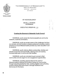 Executive Order (new series) No. 501