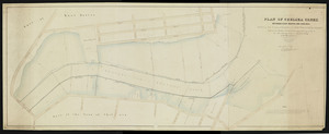 Plan of Chelsea Creek between East Boston and Chelsea exhibiting the circumscribing line to which wharves may be extended