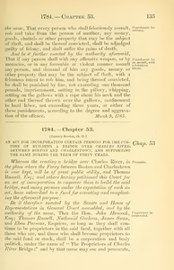 1784 Chap. 0053 An Act For Incorporating Certain Persons For The Purpose Of Building A Bridge Over Charles River, Between Boston And Charlestown, And Supporting The Same During The Term Of Forty Years.