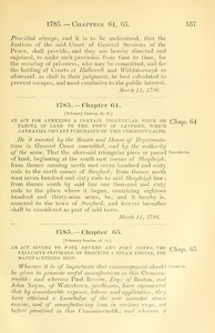 1785 Chap. 0065 An Act Giving To Paul Revere And John Noyes, The Exclusive Privilege Of Erecting A Steam Engine, For Manufacturing Iron.