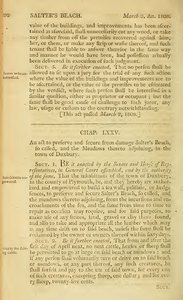 1807 Chap. 0076. An act to preserve and secure from damage Salter's Beach, so called, and the Meadows thereto adjoining, in the town of Duxbury.