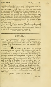 1808 Chap. 0042. An Act In Addition To An Act, Entitled, "An Act To Authorize John Wood, To Build A Mill-Dam, With A Passage Way Across Aponneganset River, In The Town Of Dartmouth," Passed The Sixth Day Of February, One Thousand, Eight Hundred And Seven.