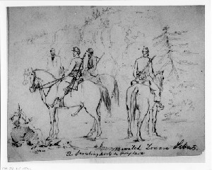 Mounted Zouave Scouts in Virginia