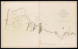Plan of the proposed route for a canal from Connecticut River to the Hudson