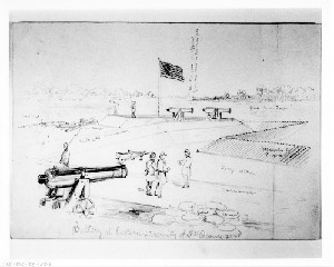 Battery at Eastern Extremity of Fort Beauregard, St. Phillips Island, S.C