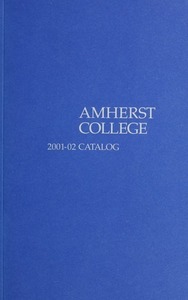 Amherst College Catalog 2001/2002