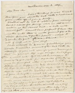 Benjamin Silliman letter to Edward Hitchcock, 1837 March 6