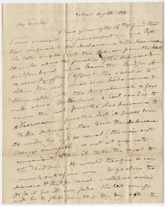 Benjamin Silliman letter to Edward Hitchcock, 1828 August 20