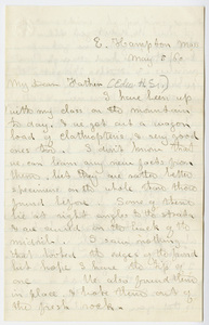 Edward Hitchcock, Jr. letter to Edward Hitchcock, 1860 May 5