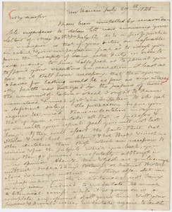 Benjamin Silliman letter to Edward Hitchcock, 1825 July 27