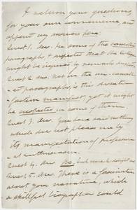 Letter from unidentified correspondent letter to Edward Hitchcock, 1862? October 10