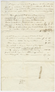 Edward Hitchcock expense account, 1850 June to 1851 January