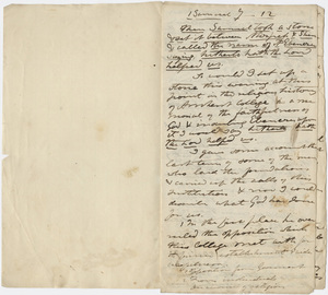 Edward Hitchcock sermon notes, 1852 January
