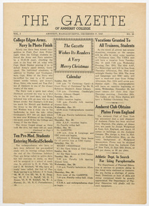 The gazette of Amherst College, 1943 December 17