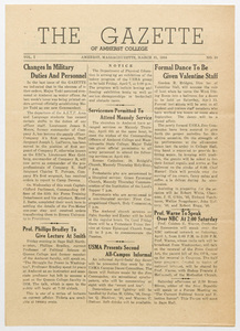 The gazette of Amherst College, 1944 March 31
