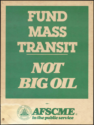 Fund mass transit, not big oil