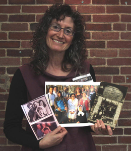 Marjorie Mitlin at the Sharon Mass. Memories Road Show