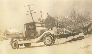 Old state snow plow in N. Truro (1)