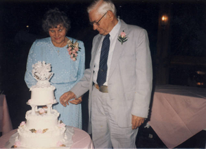 Fiftieth wedding anniversary--Edna and J. Edward Roman