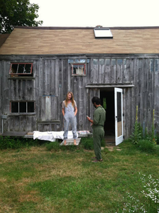 Emma and Pat at the summer barn