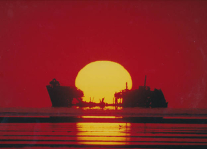 Barrie Richardson's prize winning photo of the target ship S.S. James Longstreet