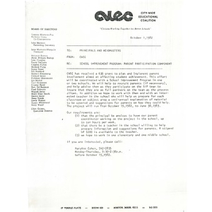 Letter, October 1, 1982.
