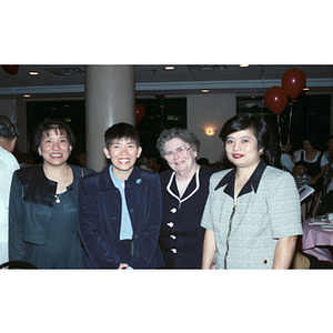 Four women attend Chinese Progressive Association's 20th Anniversary Celebration